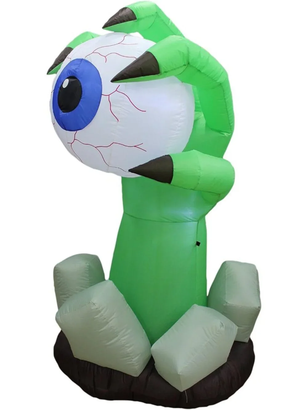 6 FT Inflatable Halloween Monster Hand with Eyeball - Spooky Yard Decor
